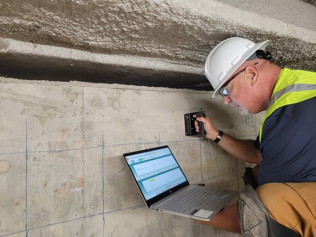 Detecting All Delamination and Voids in the Concrete Slabs and Structural Decks of the Building in Atlantic County, NJ