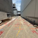 Private Utility mark-out on LaGuardia Airport in Queens, NY